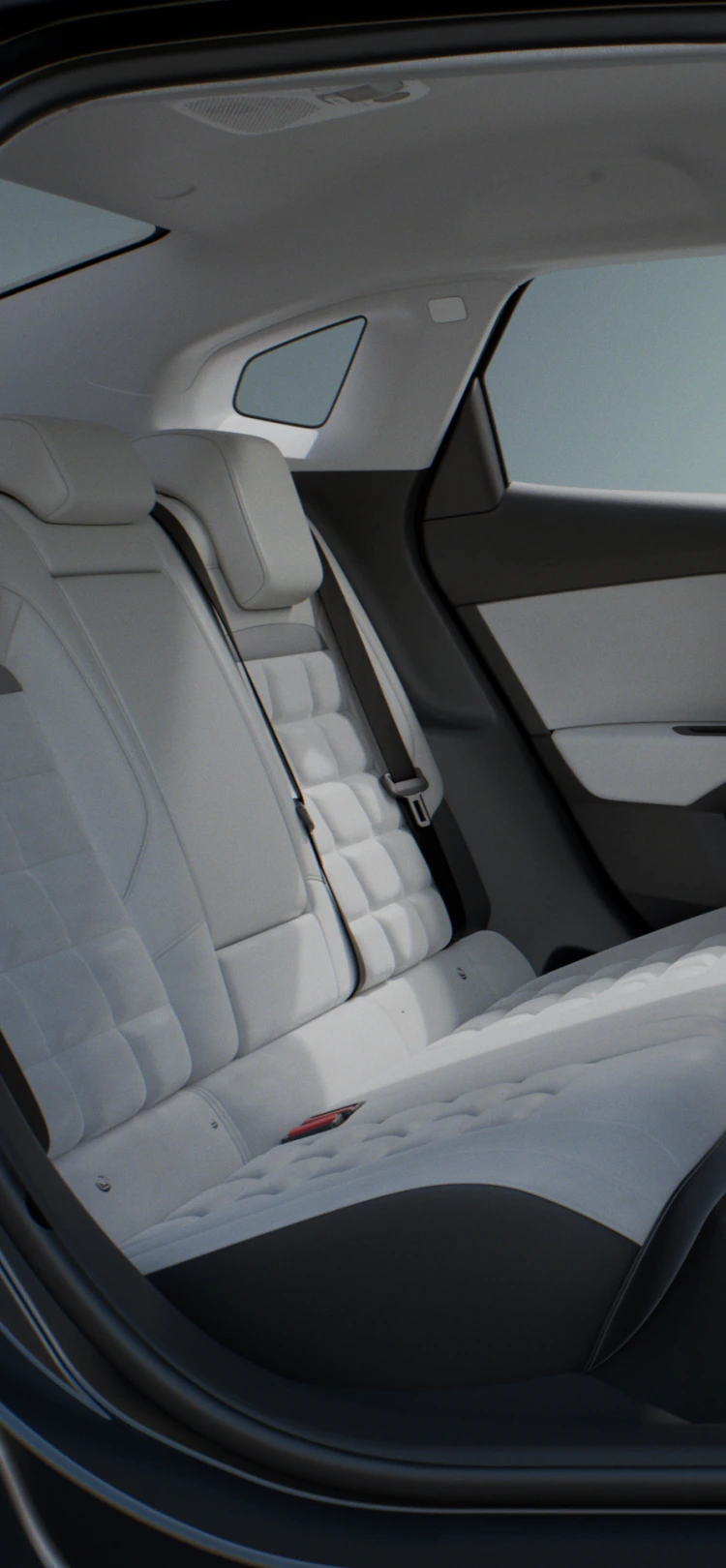 Side interior view ë-C4 highlighting space, comfort, well‑being and design for a premium spacious onboard experience
